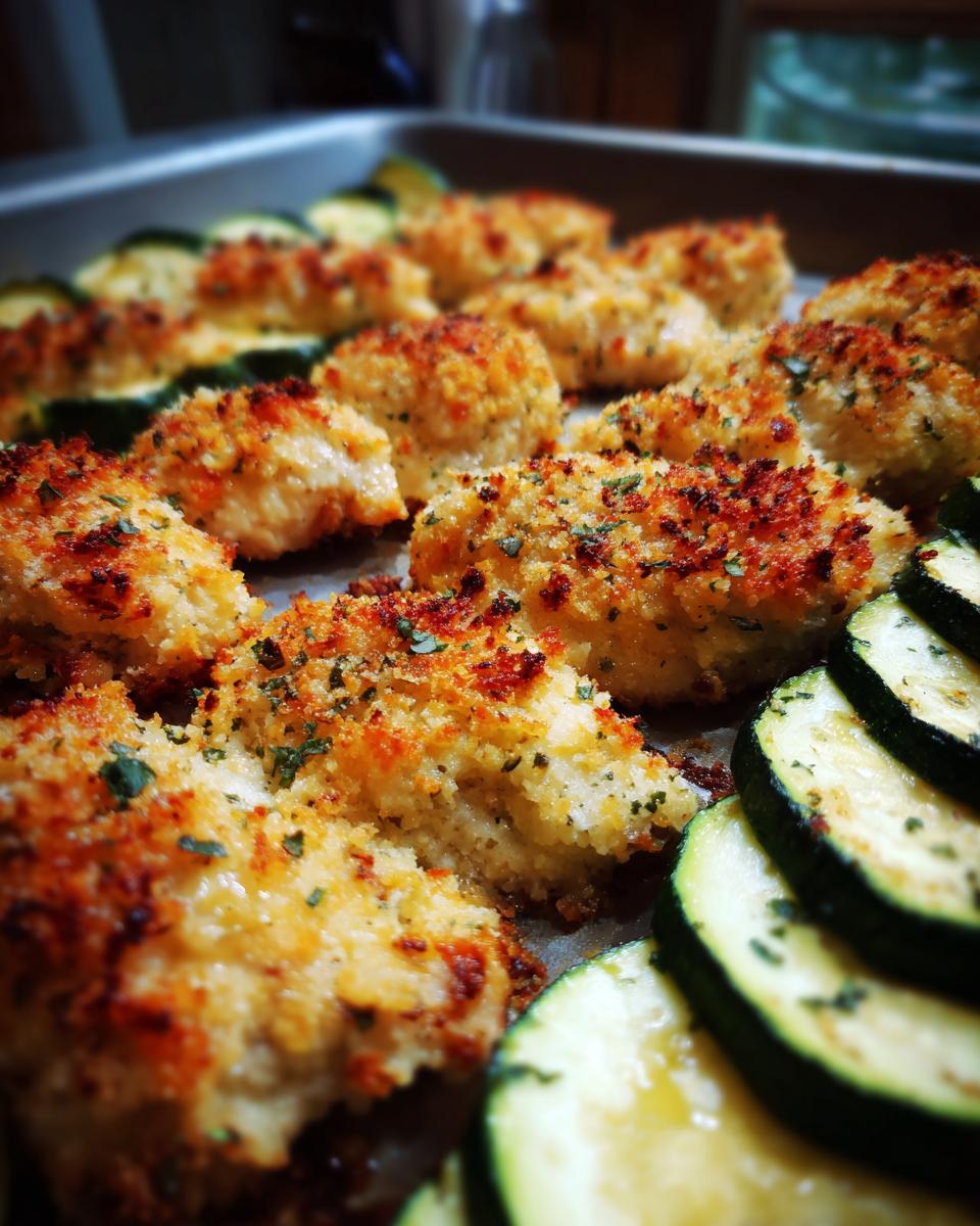 Baked Parmesan Crusted Chicken & Zucchini - detail 1