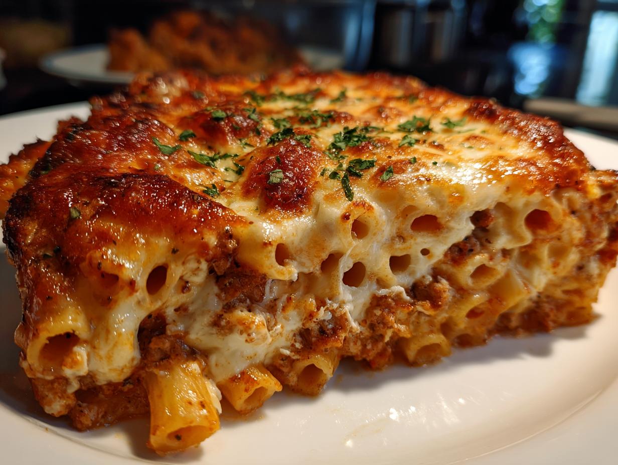 Baked Ziti with Ricotta & Italian Sausage - detail 1