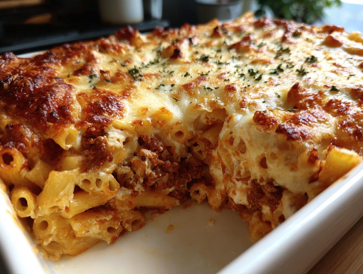Baked Ziti with Ricotta & Italian Sausage - detail 2