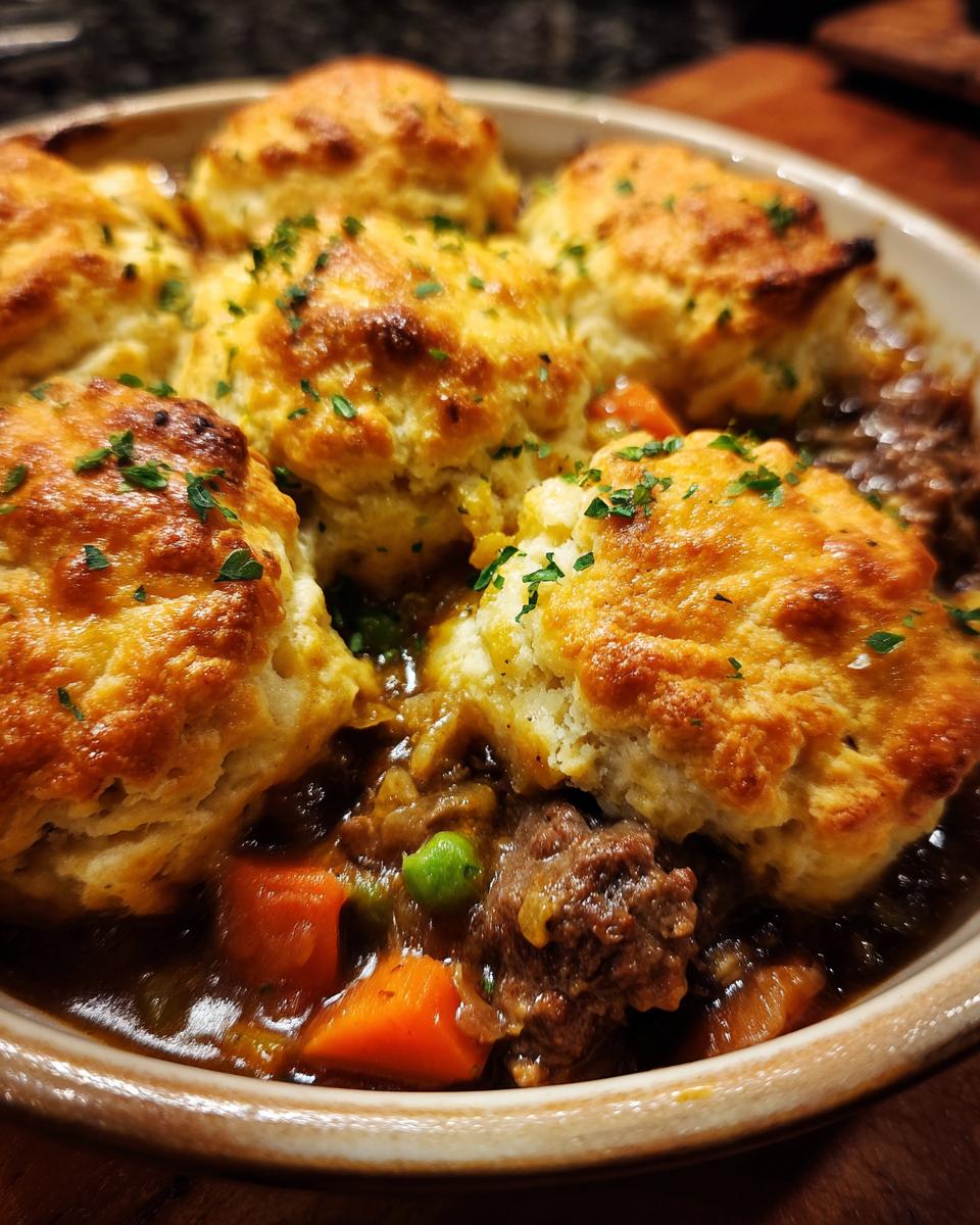 Beef & Cheddar Biscuit Pot Pie - detail 2