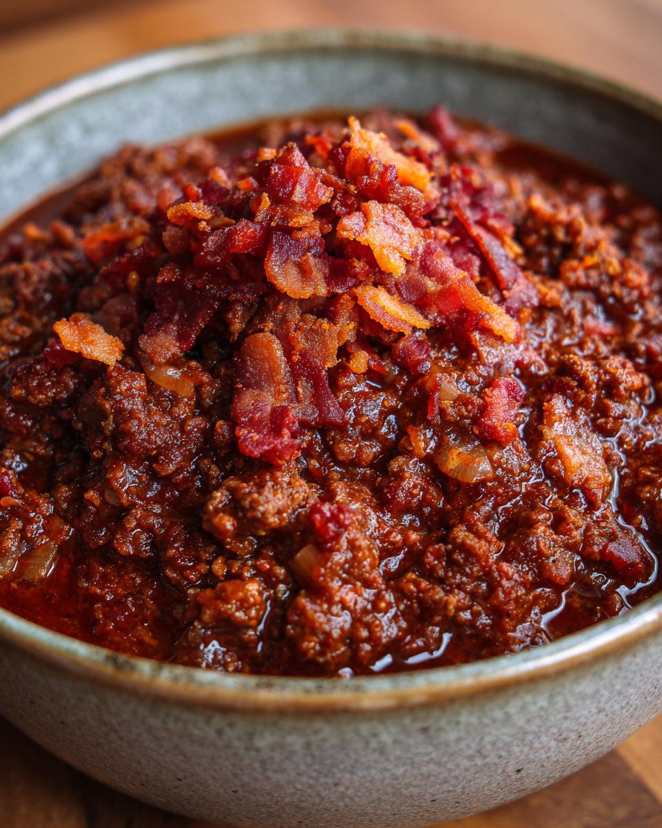 Carnivore Chili with Ground Beef & Bacon - detail 1