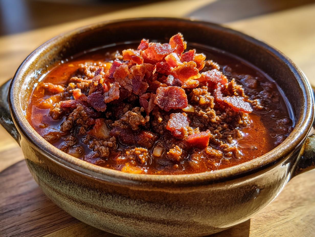 Carnivore Chili with Ground Beef & Bacon - detail 3