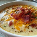 Cheddar Bacon Ranch Potato Soup (Stovetop)