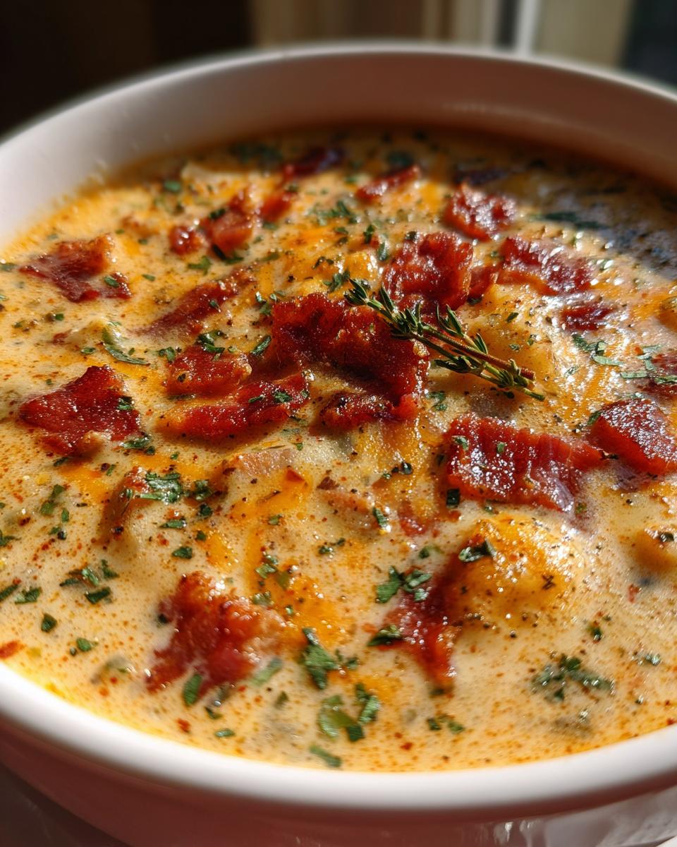 Cheddar Bacon Ranch Potato Soup (Stovetop) - detail 2