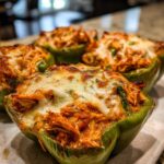 Cheesy Chicken Enchilada Stuffed Peppers