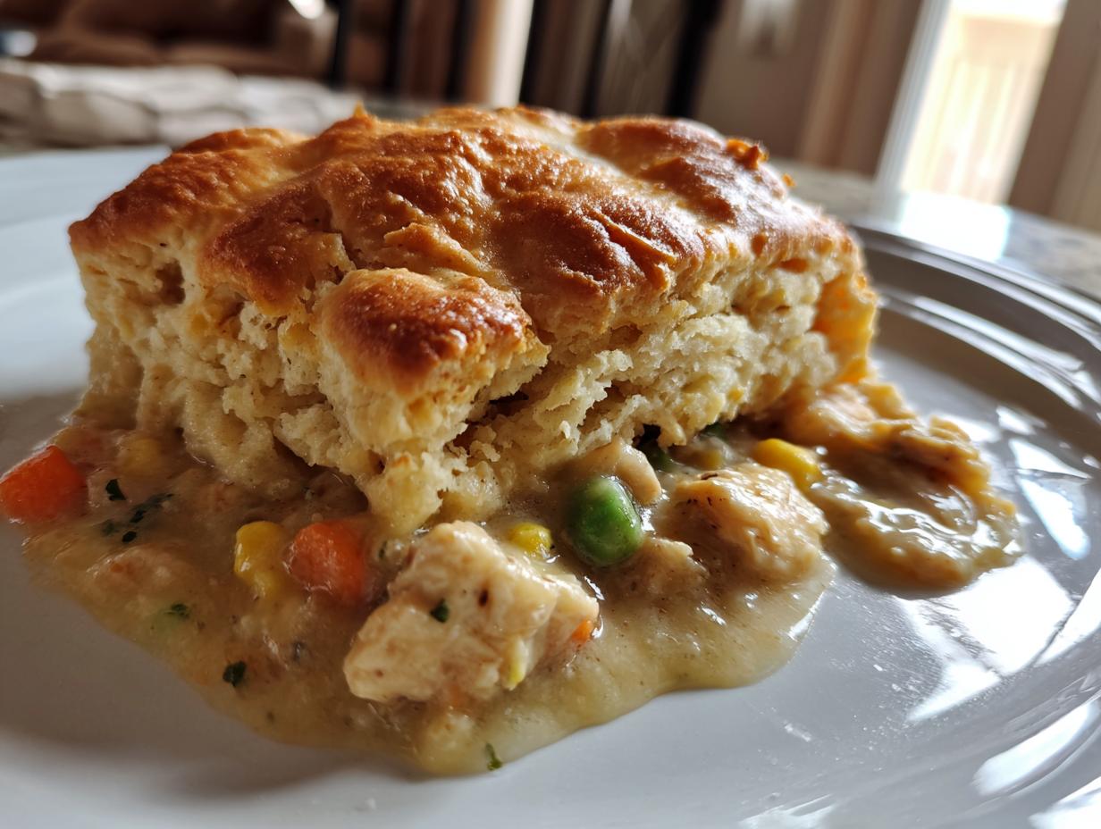 Chicken and Biscuits Skillet Pot Pie - detail 2
