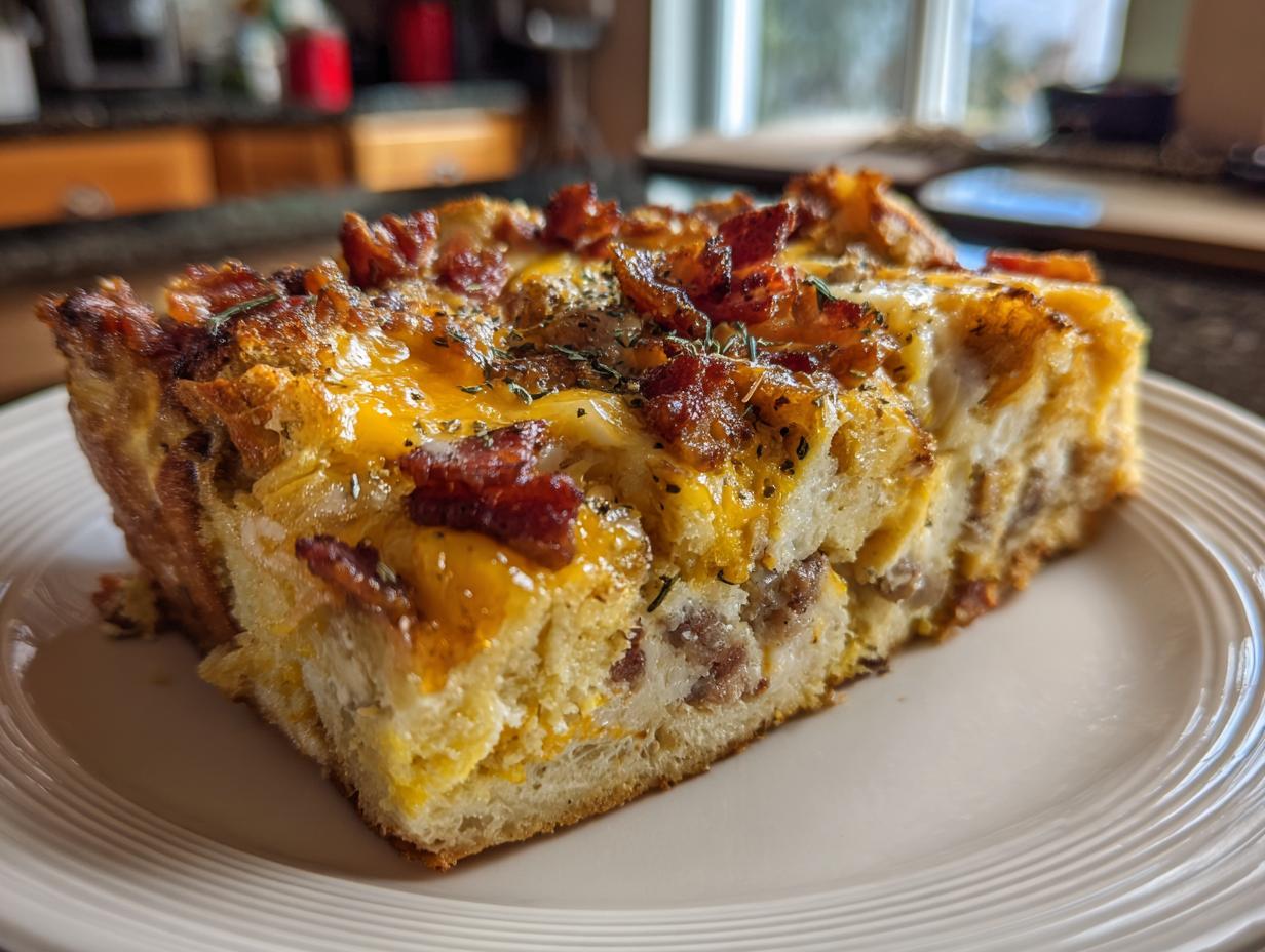 Christmas Morning Breakfast Strata Recipe - detail 3