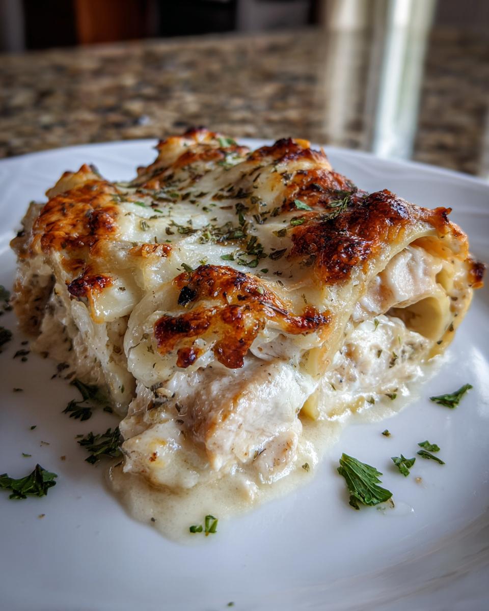 Creamy Chicken Alfredo Lasagna Roll-Ups - detail 1