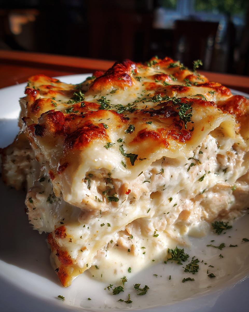 Creamy Chicken Alfredo Lasagna Roll-Ups - detail 2