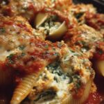 Creamy Chicken & Spinach Stuffed Shells