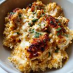 Creamy Hot Honey Chicken & Rice Bake
