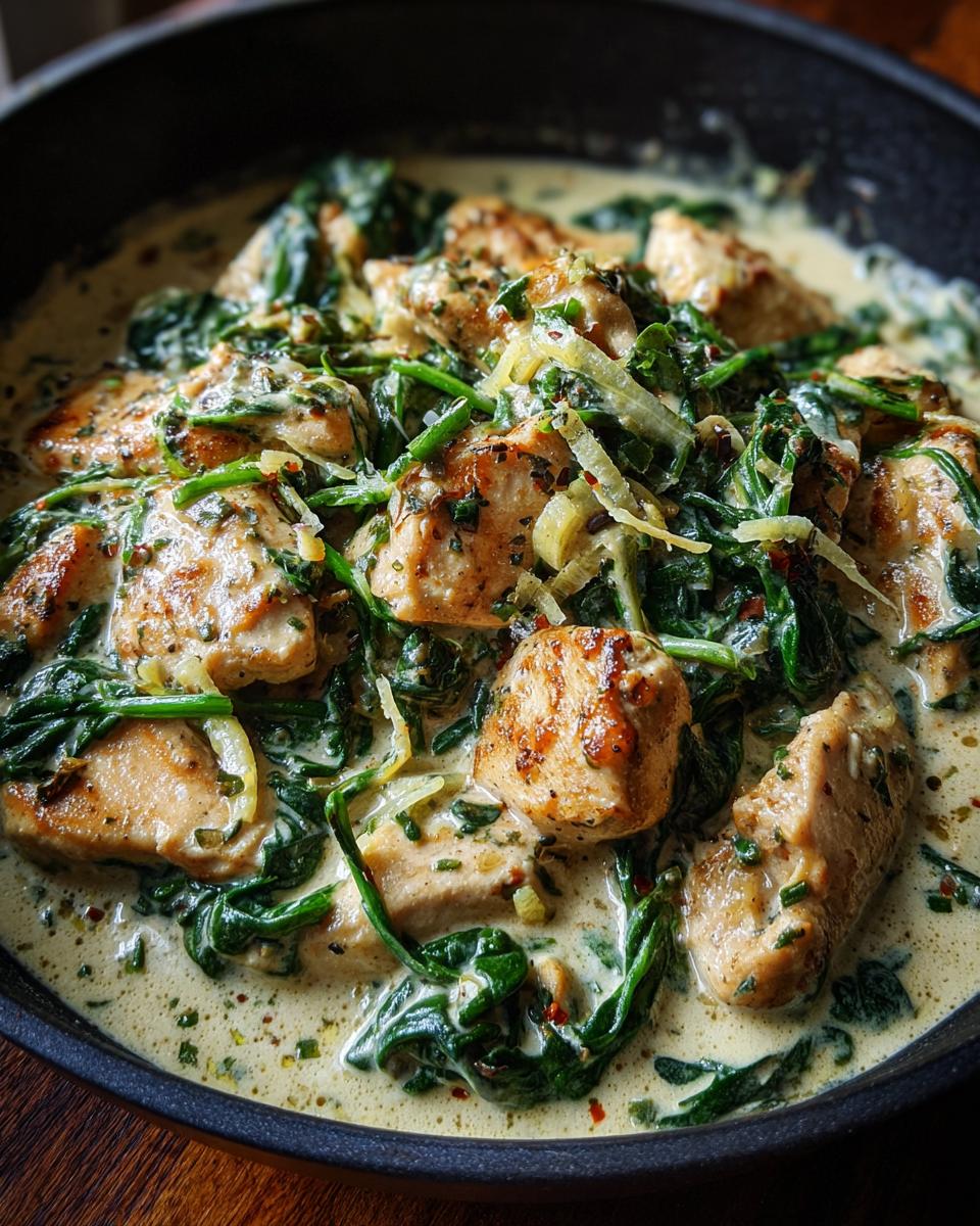 Creamy Lemon Spinach Chicken Skillet - detail 2