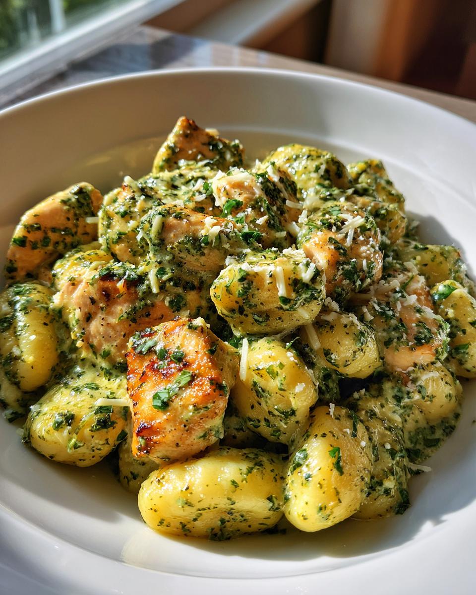 Creamy Pesto Chicken Gnocchi Skillet - detail 2