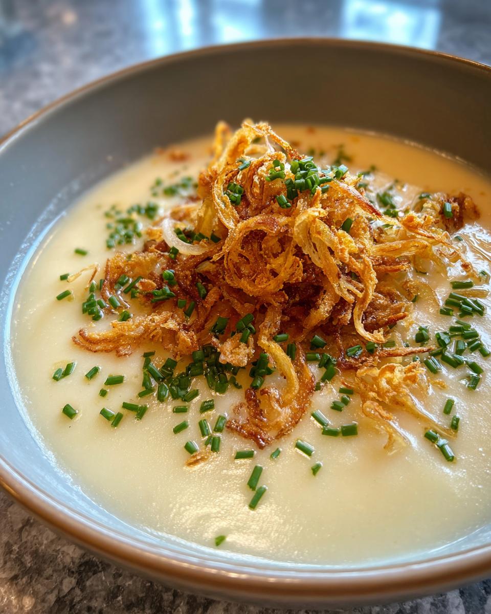 Creamy Potato Soup with Gold Toppings (Winter Favorite) - detail 1