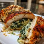 Creamy Spinach & Parmesan Stuffed Chicken Bake