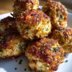Crispy Baked Chicken & Stuffing Meatballs