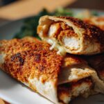 Crunchy Crispy Air Fryer Chicken & Mozzarella Wraps | Easy Air Fryer Recipe