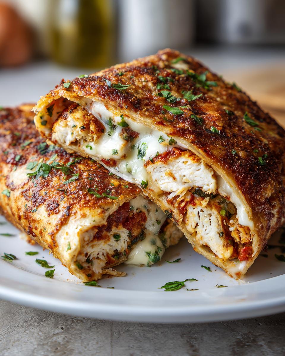 Crunchy Crispy Air Fryer Chicken & Mozzarella Wraps | Easy Air Fryer Recipe - detail 3