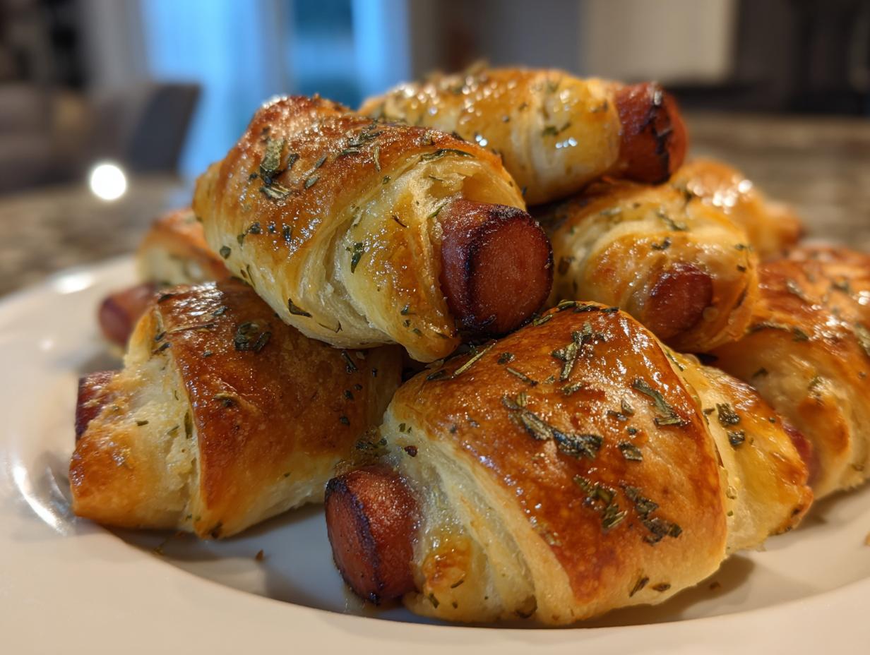 Fancy Garlic Herb Pigs in a Blanket (Upgraded Game Day Snack) - detail 2