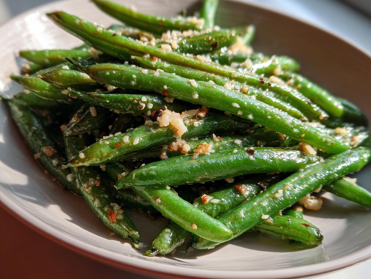 Garlic Parmesan Green Beans - detail 2