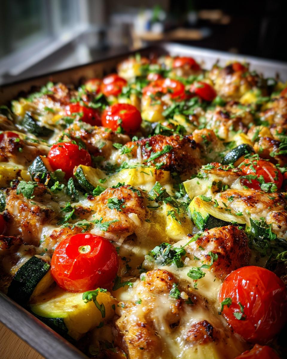 High Protein Chicken Zucchini Bake Recipe for Easy Dinners - detail 1