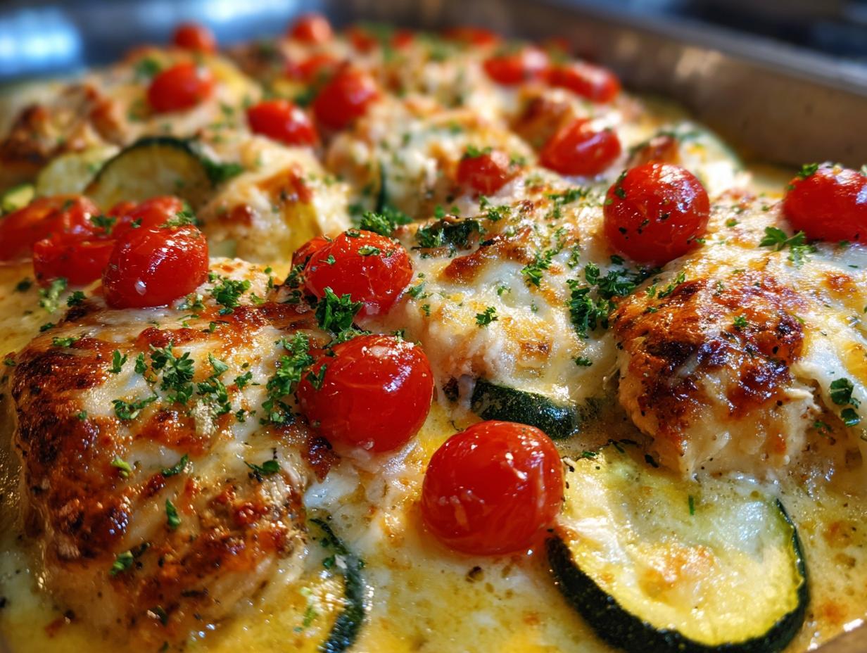High Protein Chicken Zucchini Bake Recipe for Easy Dinners - detail 3