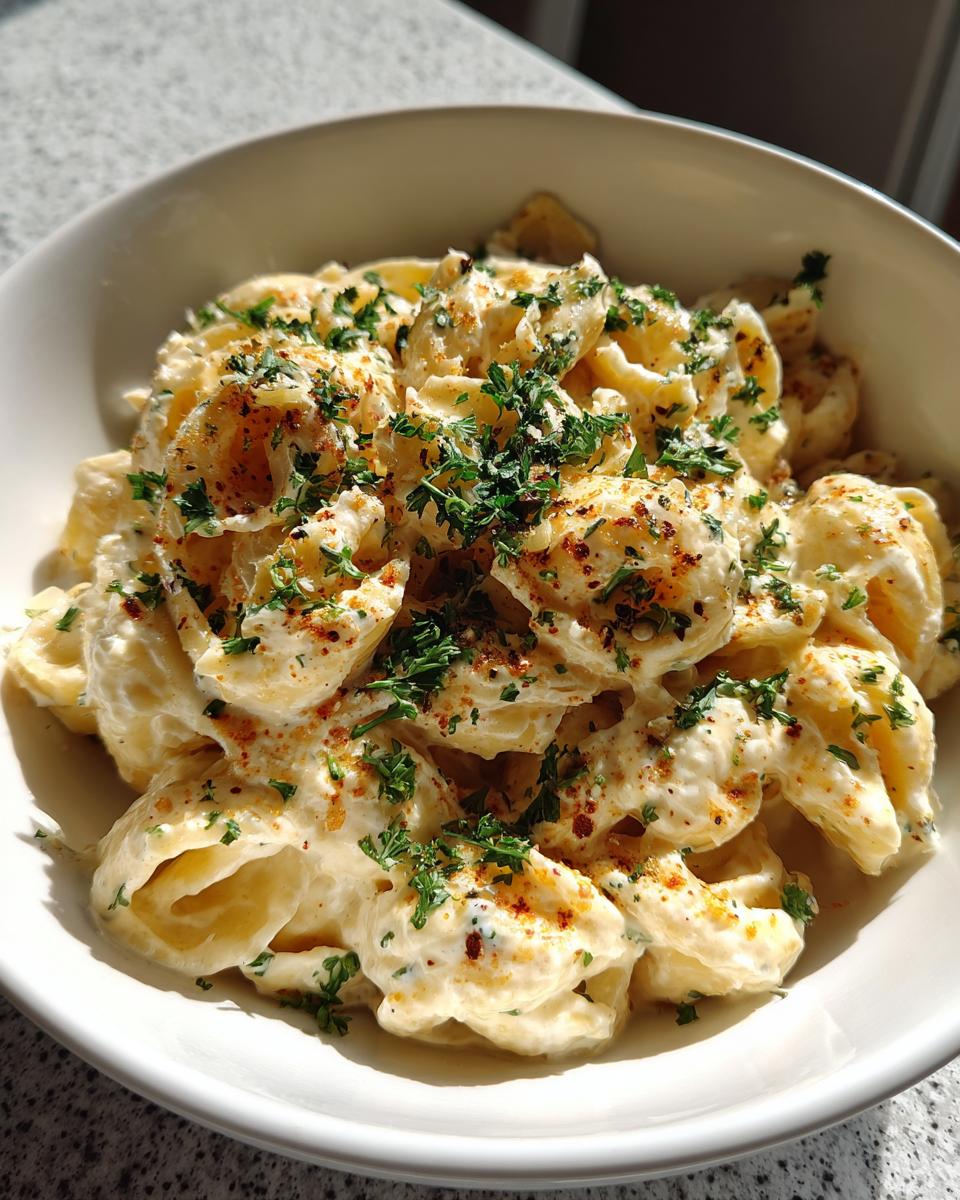 High-Protein Cottage Cheese Alfredo Pasta - detail 1