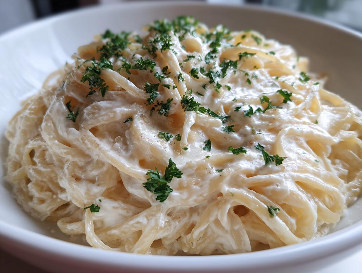 High-Protein Cottage Cheese Alfredo Pasta - detail 2