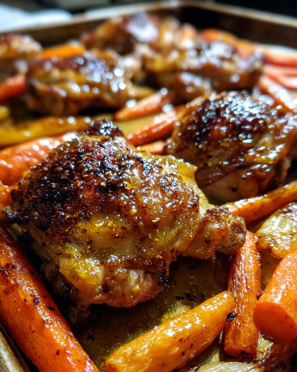 Honey Mustard Chicken Thighs & Carrots - detail 1