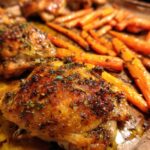 Honey Mustard Chicken Thighs & Carrots