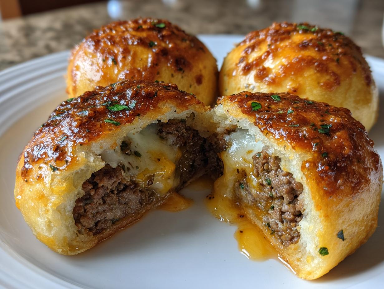 Irresistible Garlic Parmesan Cheeseburger Bombs for Game Day - detail 1