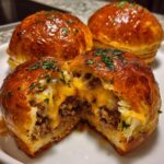 Irresistible Garlic Parmesan Cheeseburger Bombs for Game Day