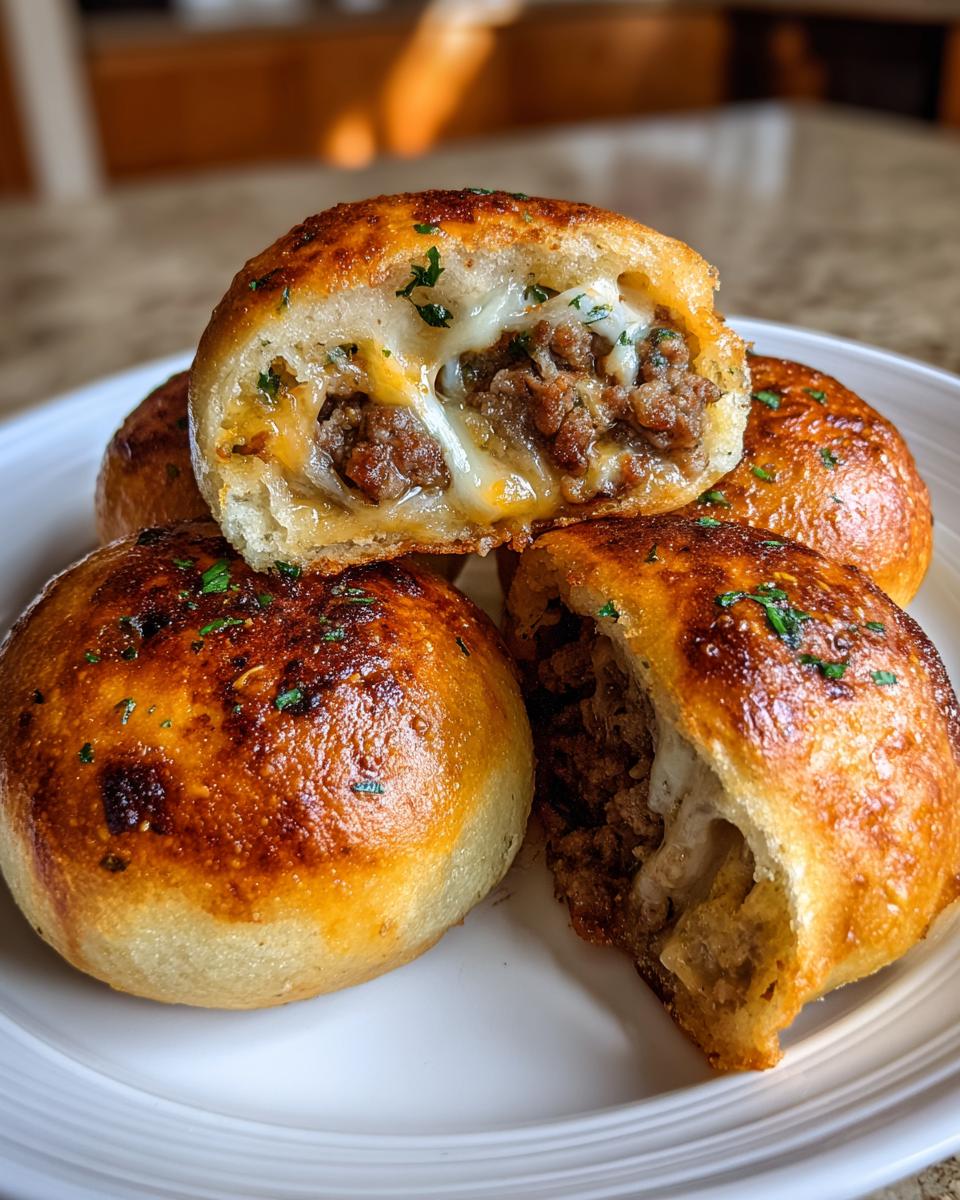 Irresistible Garlic Parmesan Cheeseburger Bombs for Game Day - detail 2