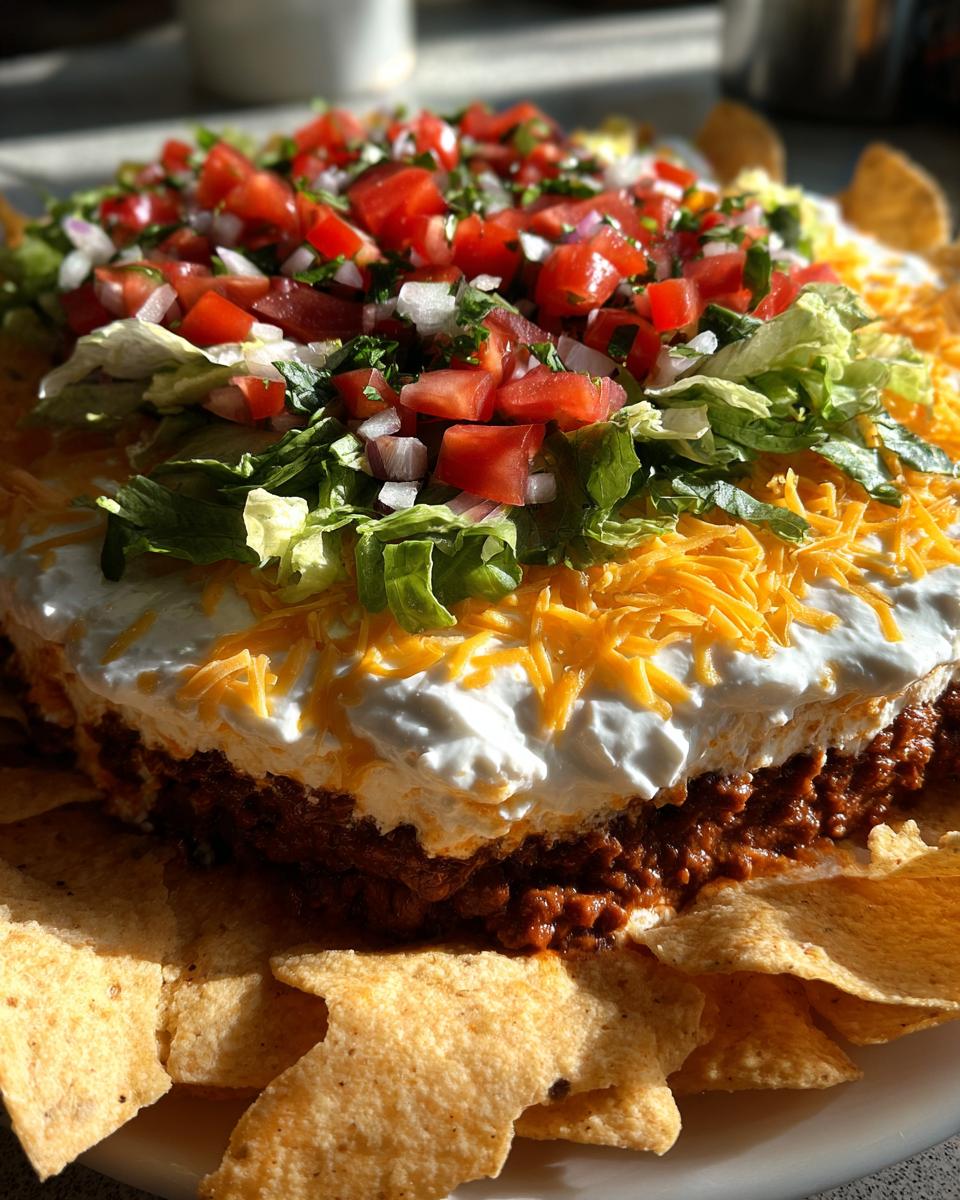 Layered Taco Party Dip Platter - detail 1