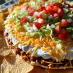 Layered Taco Party Dip Platter