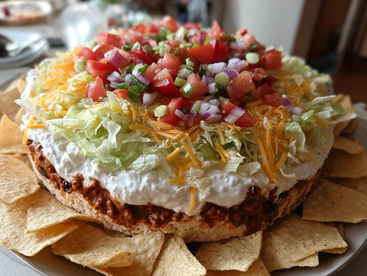 Layered Taco Party Dip Platter - detail 2