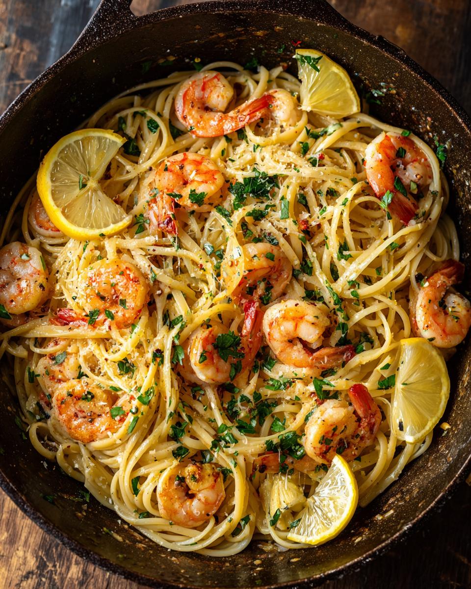 Lemon Garlic Shrimp Scampi Bake (Family Pan) - detail 1