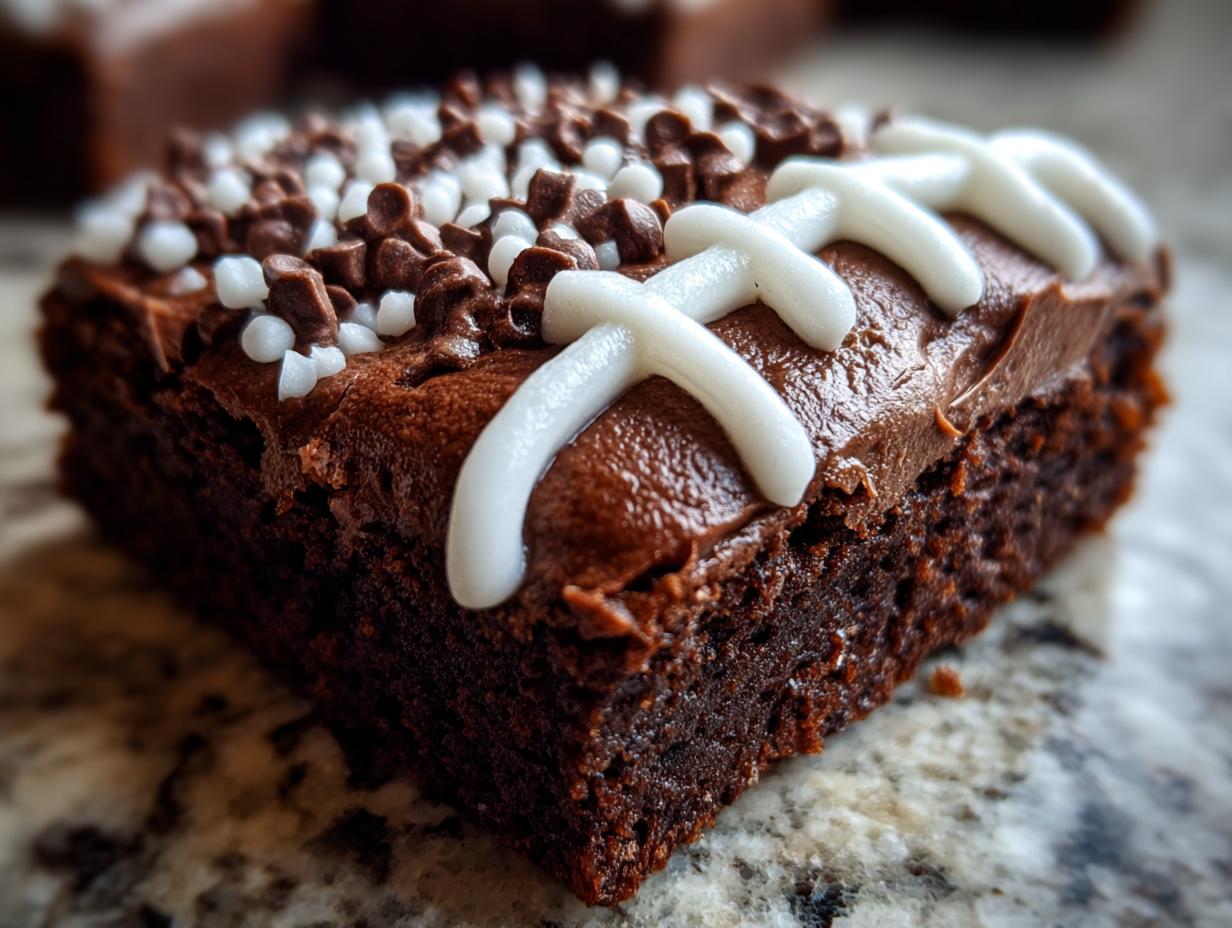 Loaded Football Brownies (Easy Game Day Dessert) - detail 2