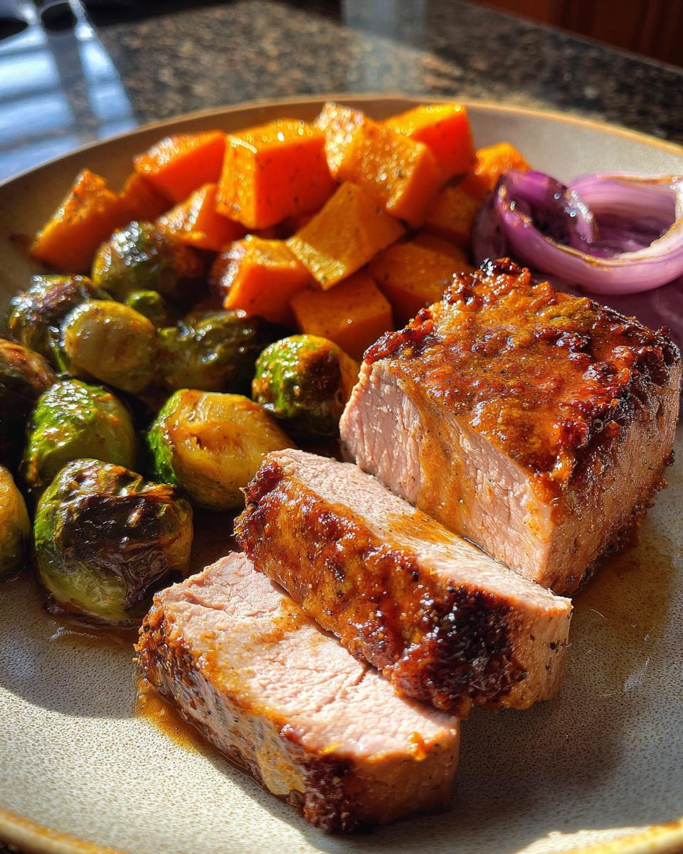 Maple Dijon Pork Tenderloin & Roasted Veg - detail 1