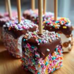 Marshmallow Chocolate-Dipped Valentine Pops
