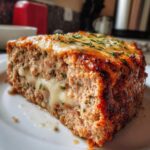 Mozzarella-Stuffed Turkey Meatloaf