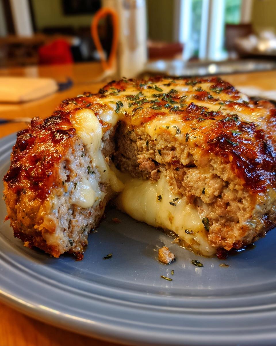 Mozzarella-Stuffed Turkey Meatloaf - detail 2