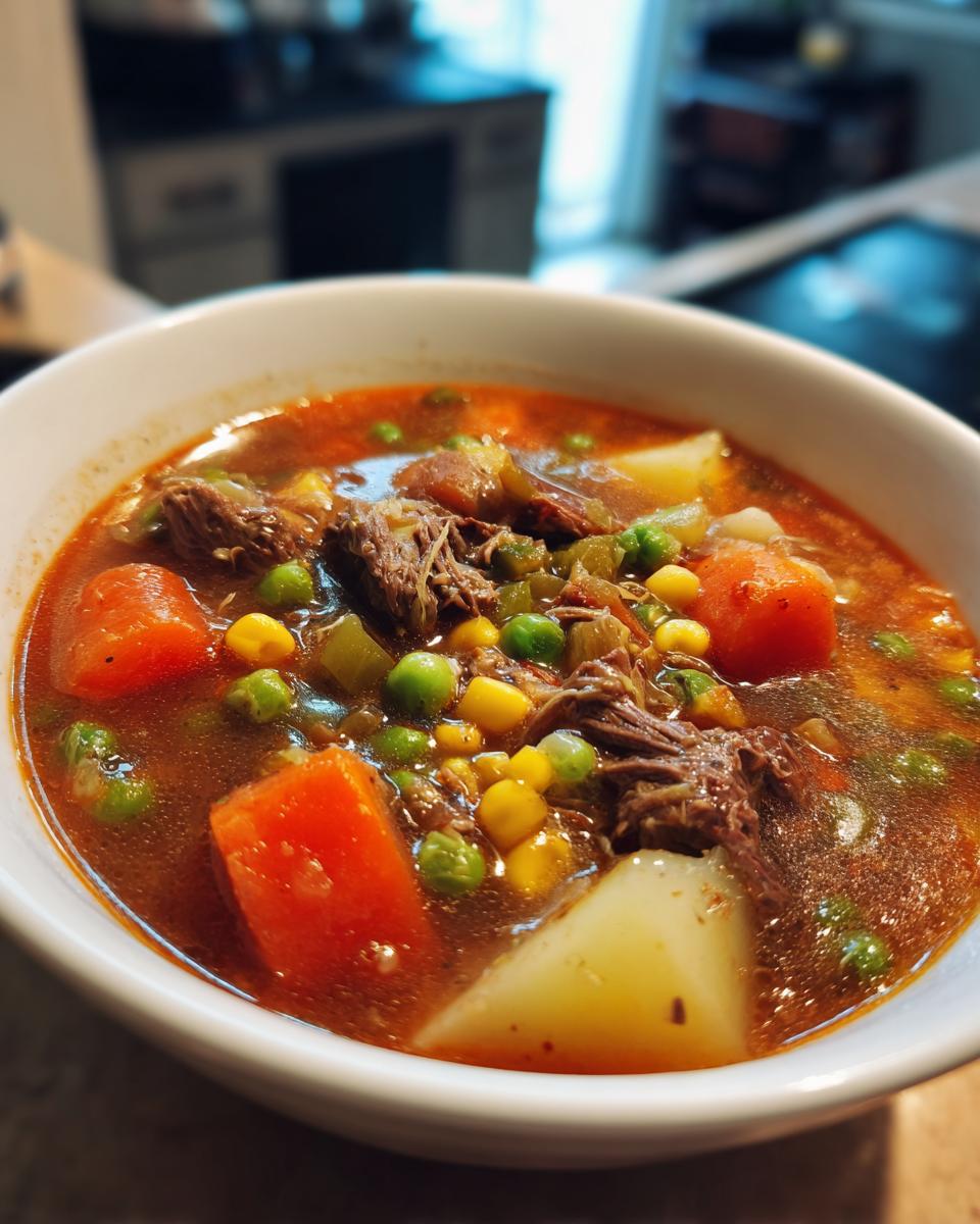 Old Fashioned Vegetable Beef Soup - detail 1