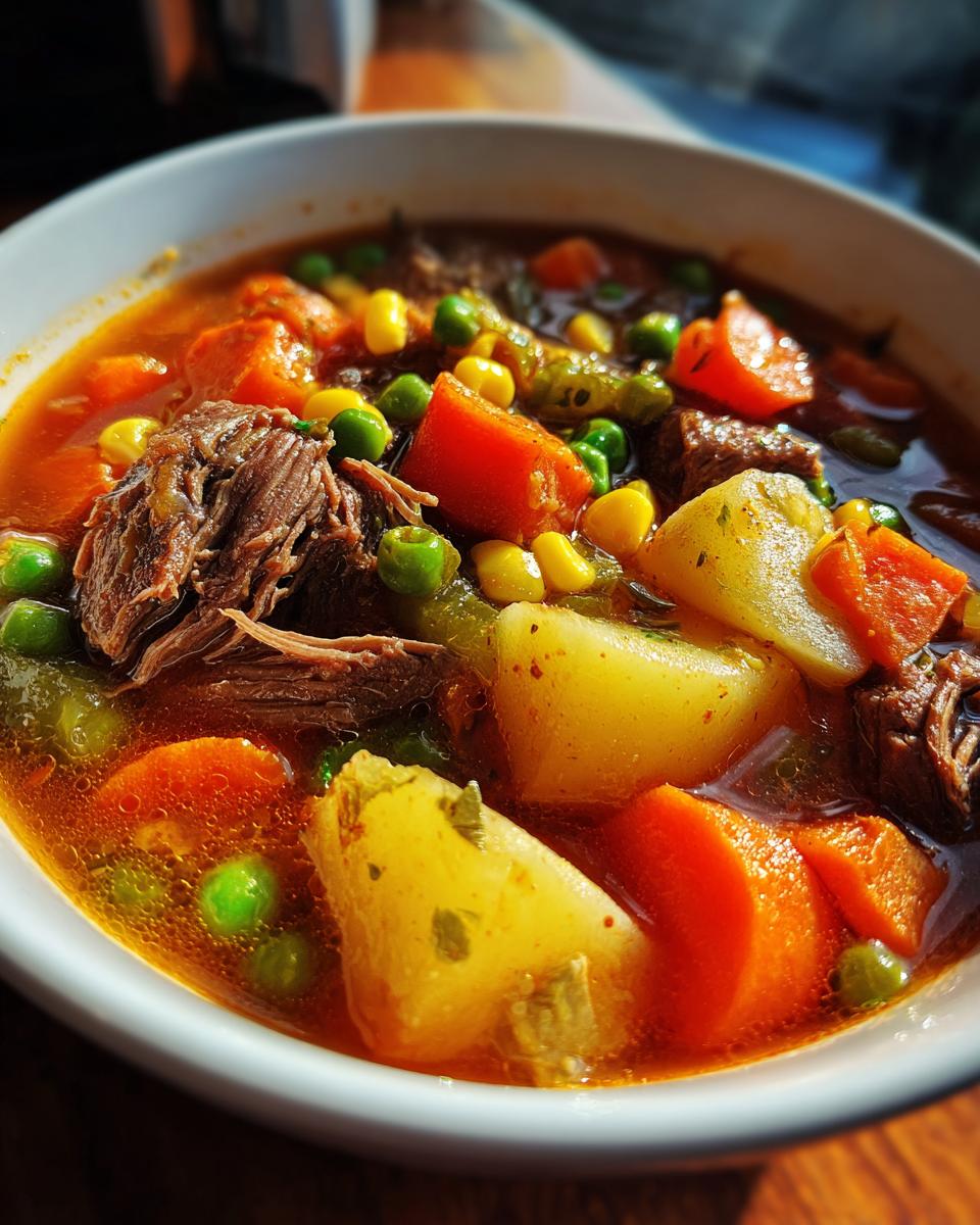 Old Fashioned Vegetable Beef Soup - detail 2