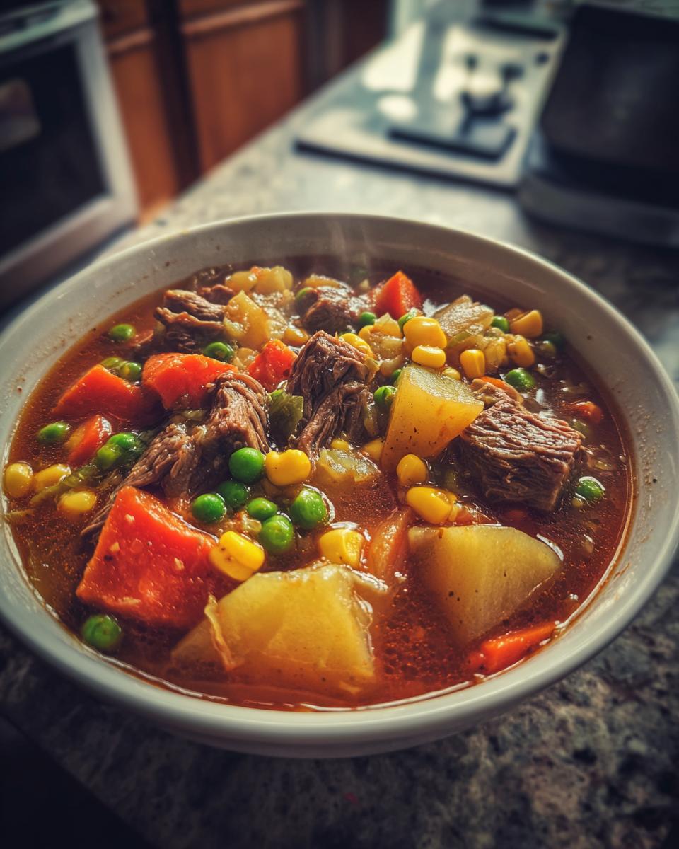 Old Fashioned Vegetable Beef Soup - detail 4