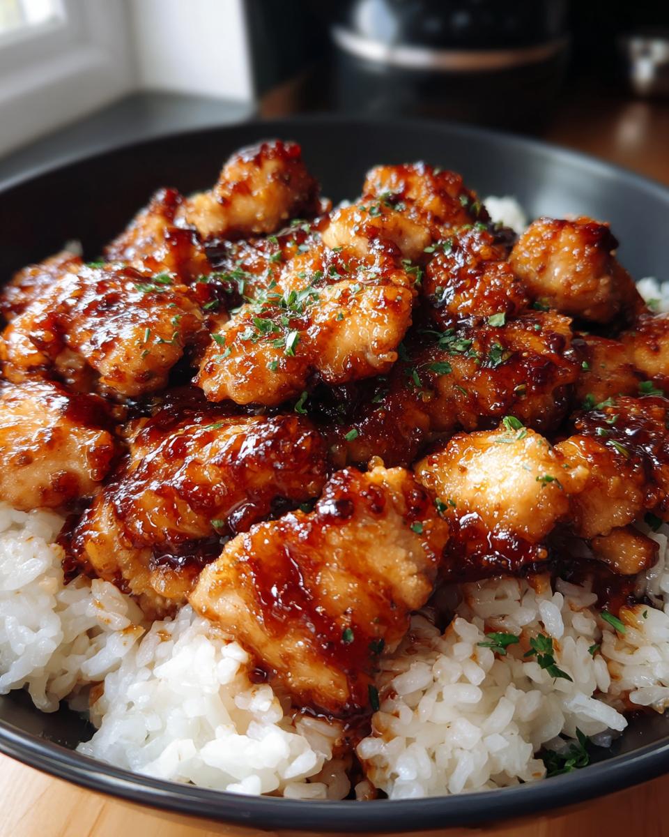 One-Pan Honey BBQ Chicken Rice - detail 1