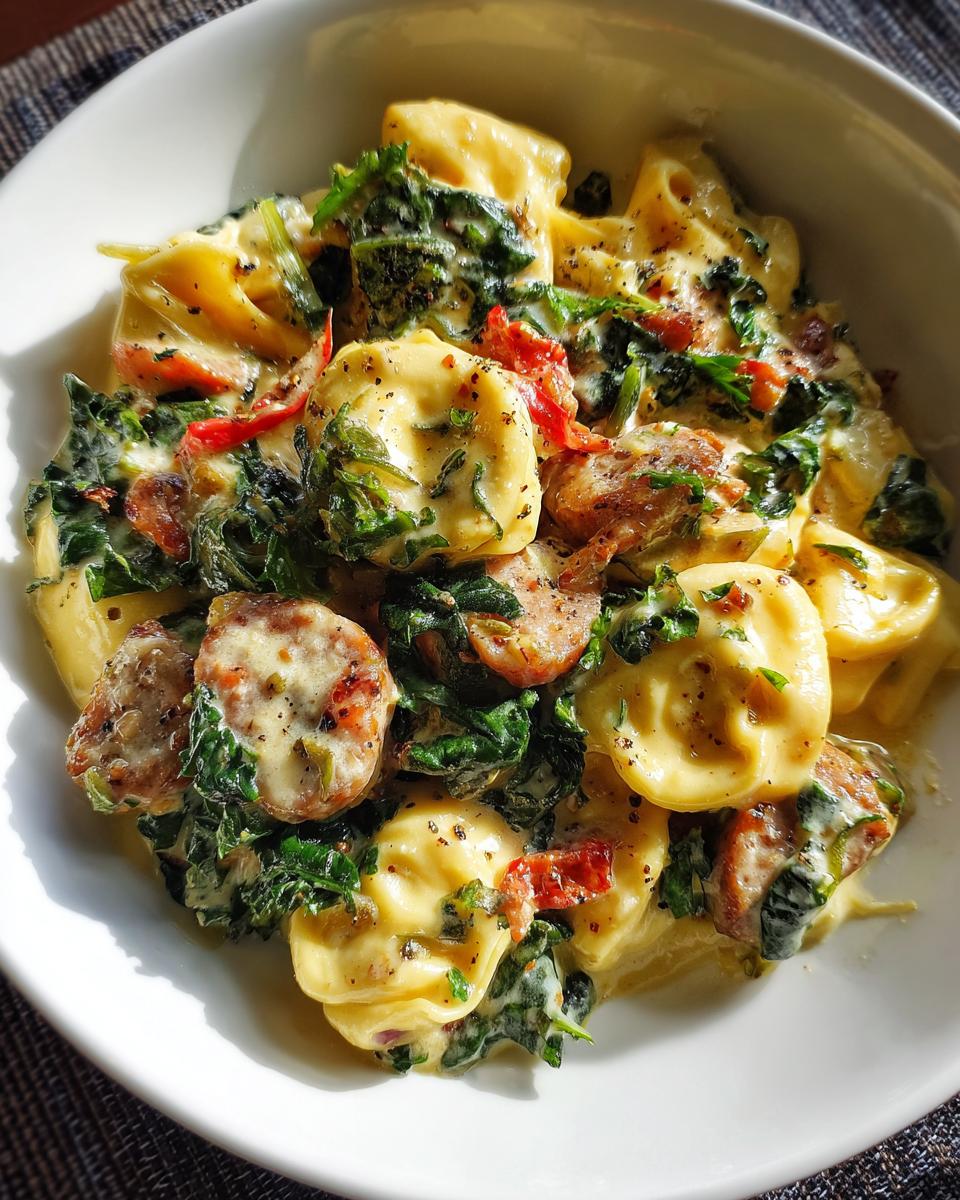 One-Pot Creamy Sausage & Kale Tortellini - detail 2