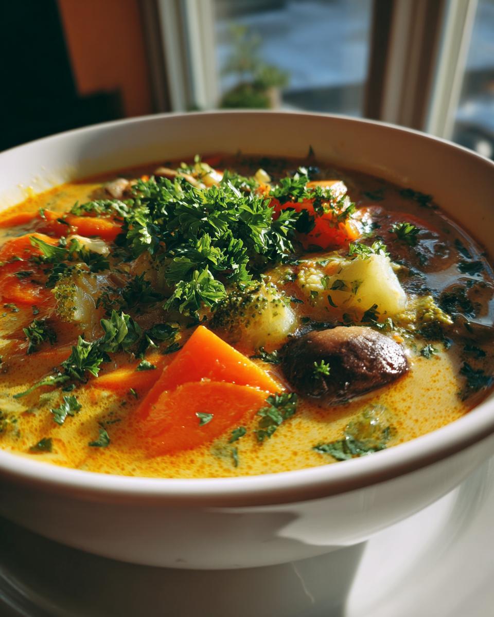 One-Pot Creamy Vegetable Soup - It's All Good Vegan - detail 1