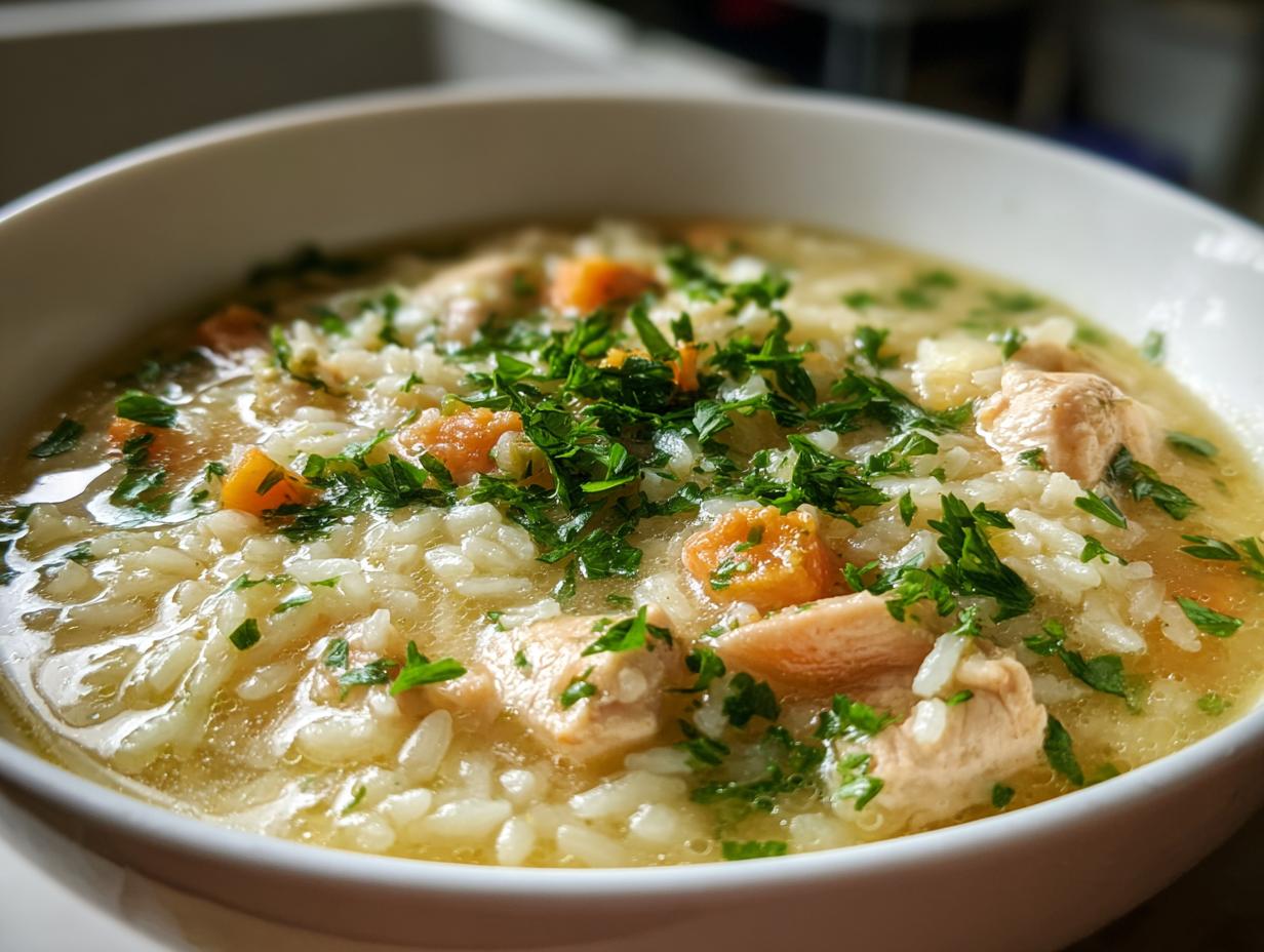One-Pot Lemon Chicken Rice Soup (Avgolemono-Inspired) - detail 2