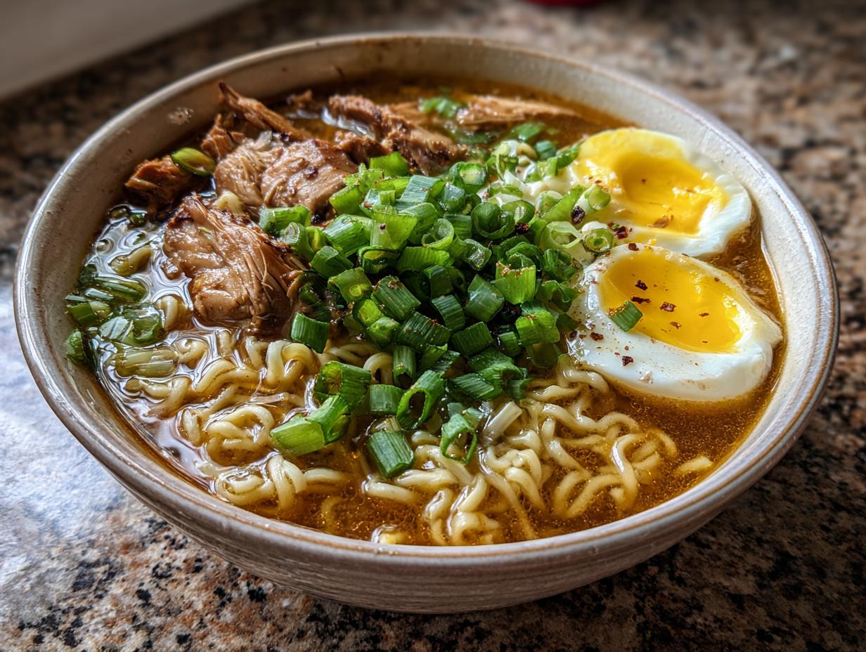 One-Pot Spicy Garlic Chicken Ramen (No Packet Needed) - detail 2